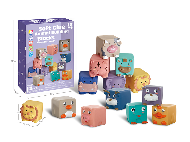 Soft Plastic Animal Building Blocks