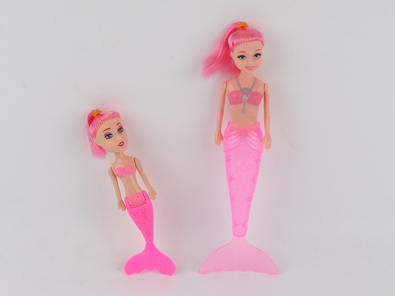 19.5cm Mermaid With Light + 14cm Small Mermaid Without Light