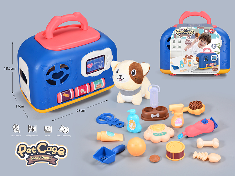 Pet Cage Shape Game With Light And Music,IC - Cat