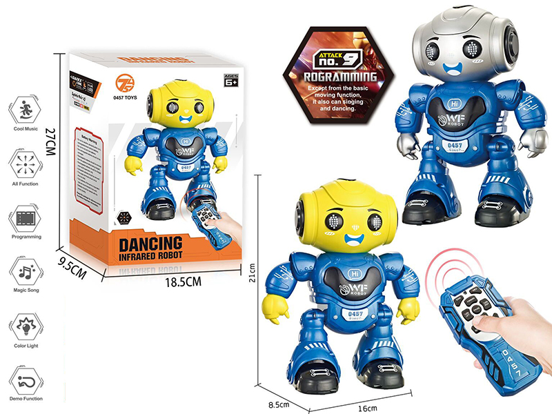 IR Radio Control Intelligent Programming Robot