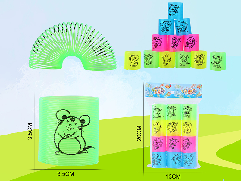 Transparent Four Color Pad Printing 12 Zodiac Rainbow Circle 12PCS