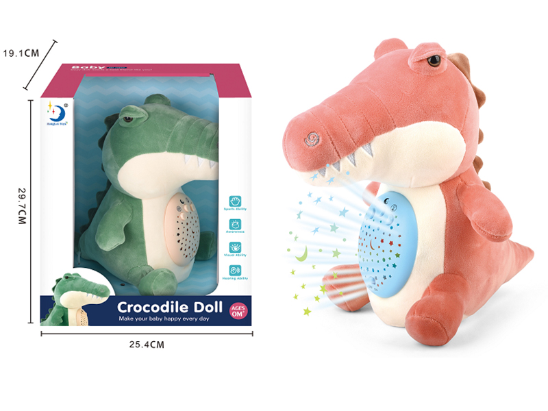 Plush Crocodile With Light And Music