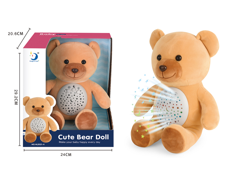 Plush Cute Bear With Light And Music