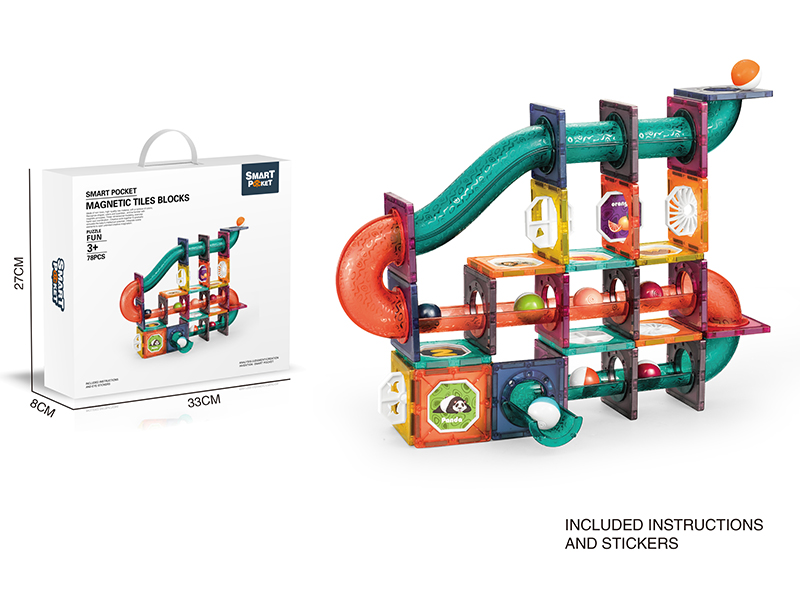 78PCS Magnetic Tiles Building Blocks