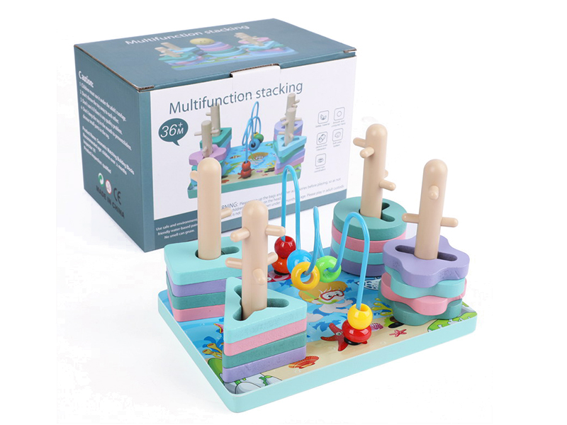 Wood multi-functional stacking