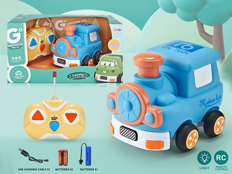 2 Channel Remote Control Vinyl Q Edition Train (With Light)