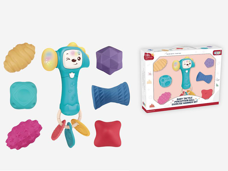 Baby Tactile Perception Ball Exercise Hammer Set