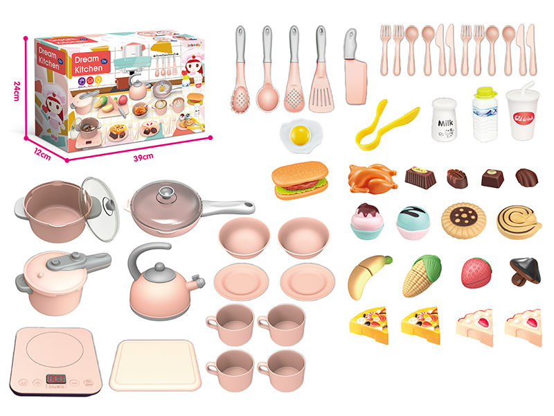 Kitchen Set With Sound And Light,Touch Function