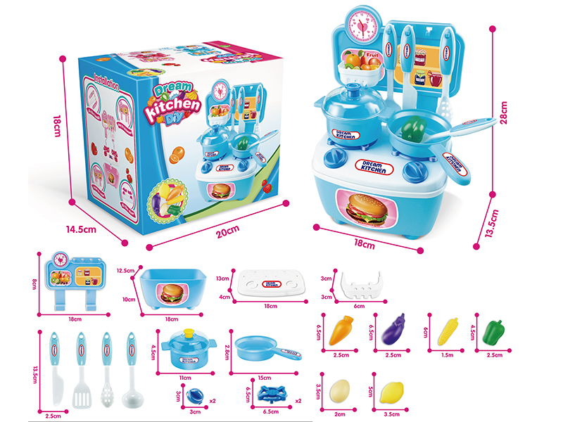 DIY Mini Kitchen(Blue)