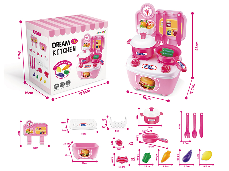 DIY Mini Kitchen(Pink)