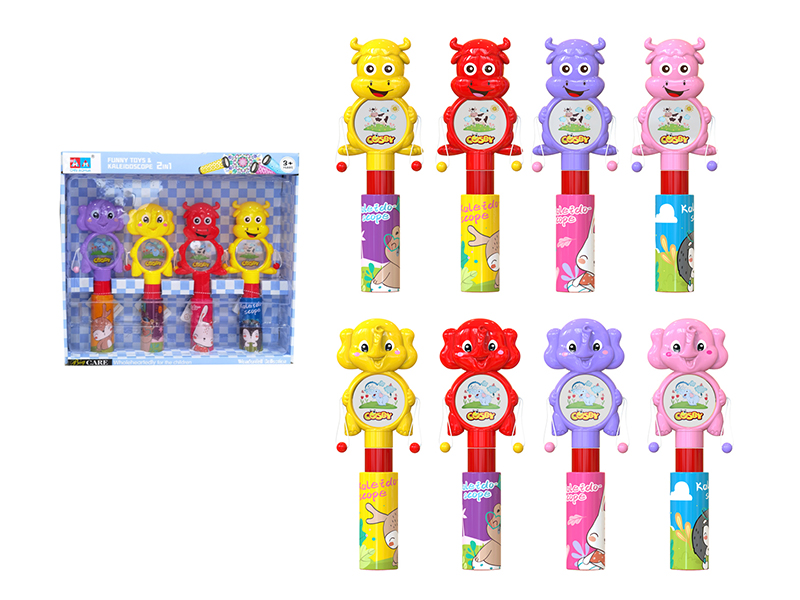 Animal Rattle + Kaleidoscope(4PCS)