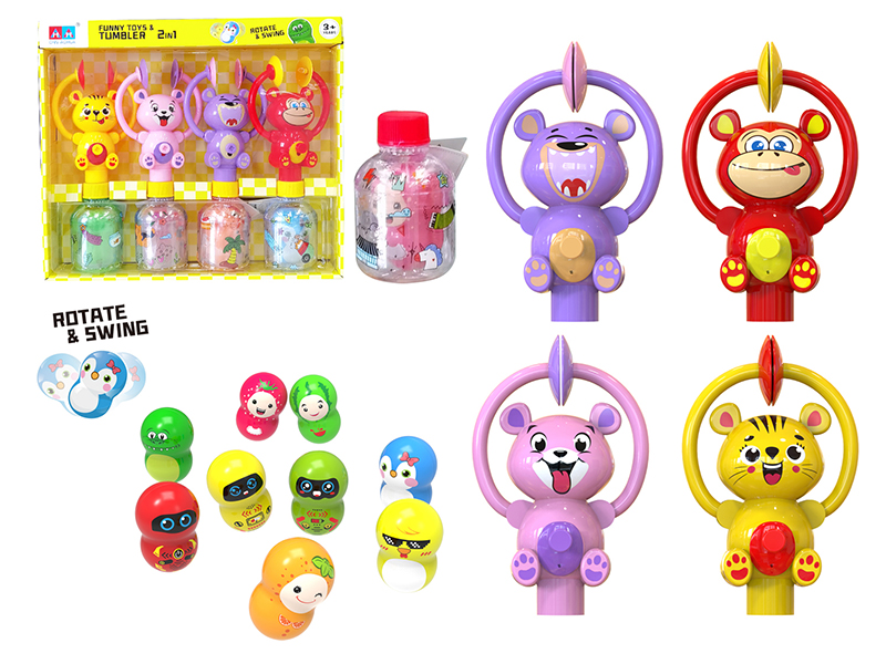 Playing Gongs Animal +Tumbler(4pcs)