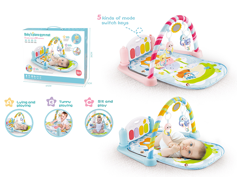 Elephant Pedal Piano Fitness Blanket