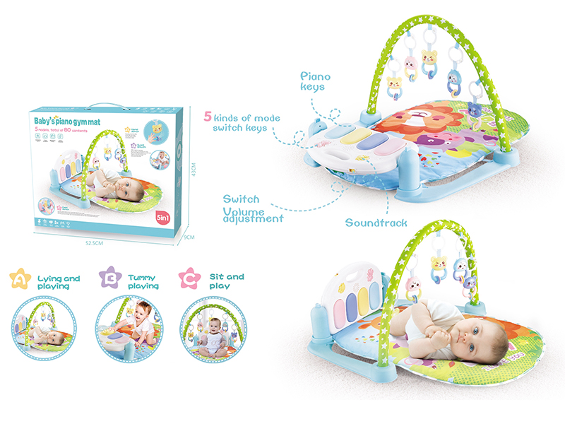 Lion Pedal Piano Fitness Blanket