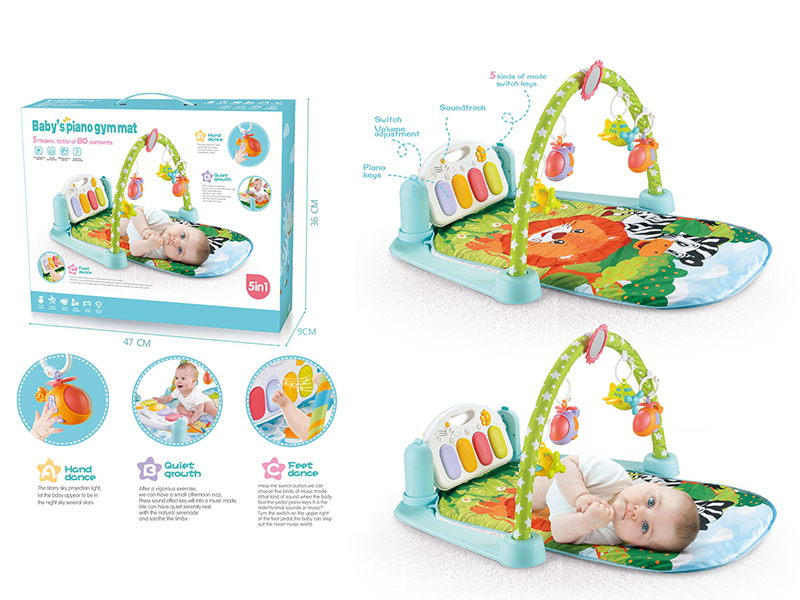 Zebra  Pedal Piano Fitness Blanket