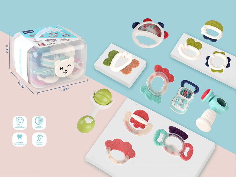 Tooth Gel Baby Rattle(12PCS)