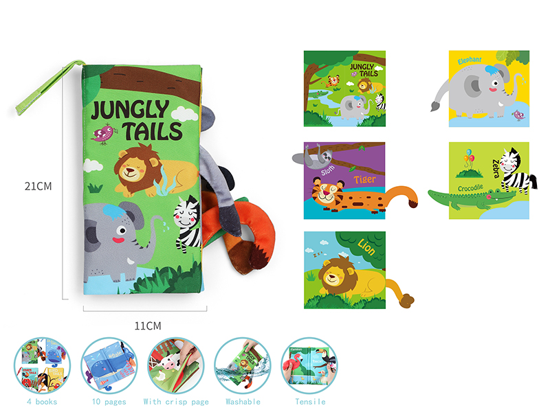 Jungle Tails Cloth Book