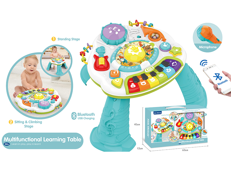 Blue-Tooth Multifunctional Learning Table