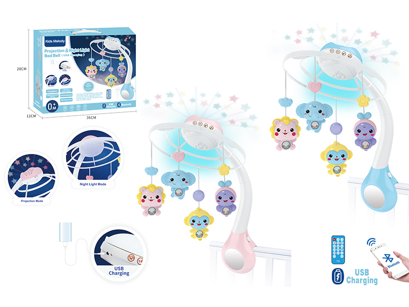 Blue-Tooth Projection & Night Light Bedside Bell