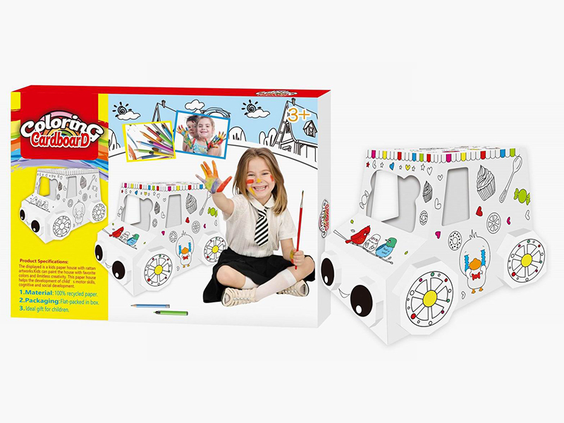 Creative Graffiti -DIY Candy Car(4 Water Color Pen)