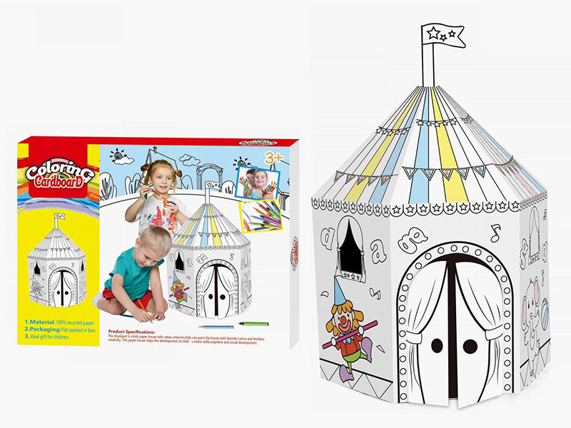 Creative Graffiti -DIY Mongolia House(4 Water Color Pen)