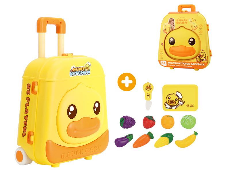 Multifunctional Backpack +Cutting Fruits And Vegetable Toy