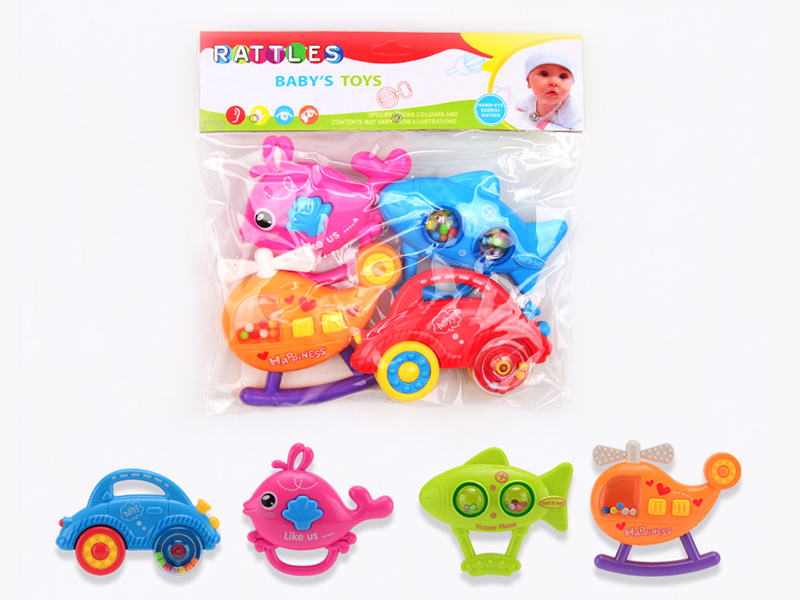4pcs Baby Rattles
