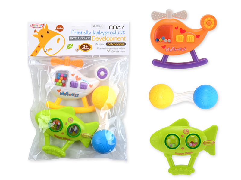 3pcs Baby Rattles