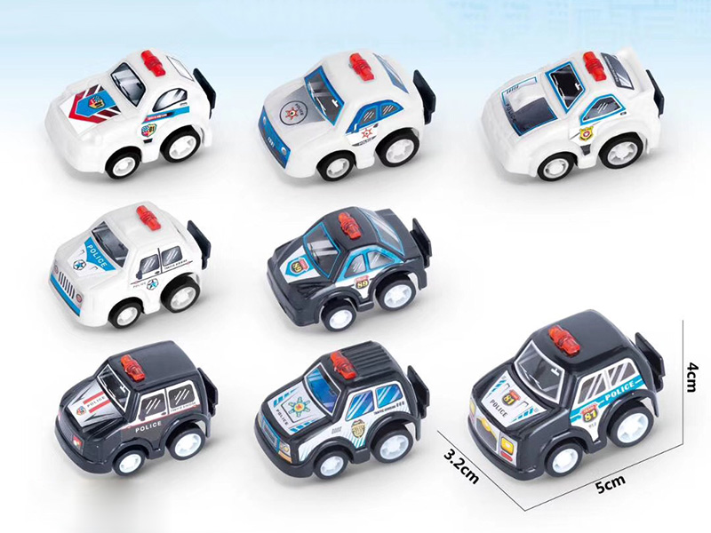 Pull Back City Police Car