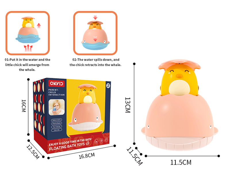 Floating Bath Toys-Chick Whale