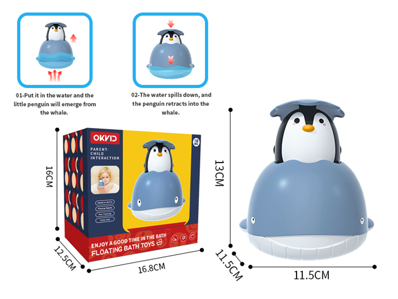 Floating Bath Toys-Penguin  Whale