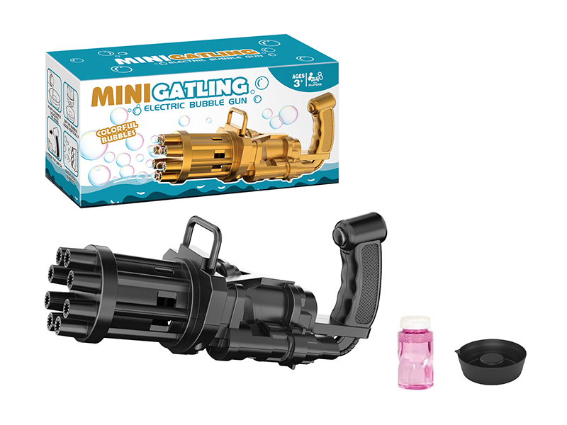 Black Gatling B/O Bubble Gun