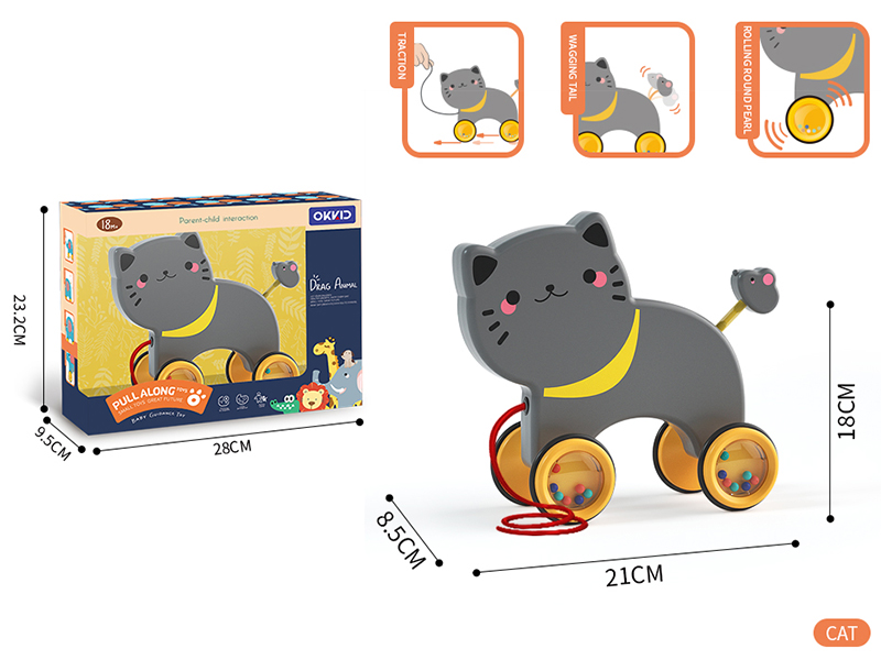Pull Along Toys - Cat