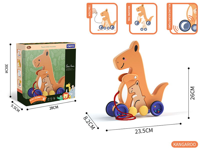 Pull Along Toys - Kangaroo