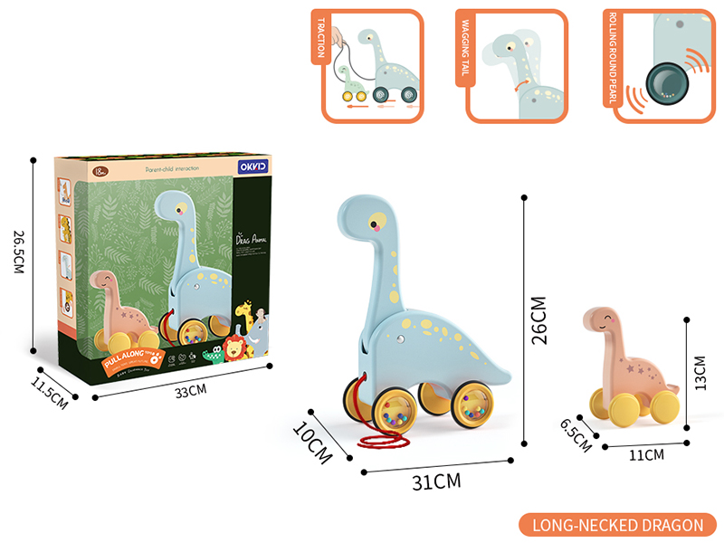 Pull Along Toys - Diplodocus