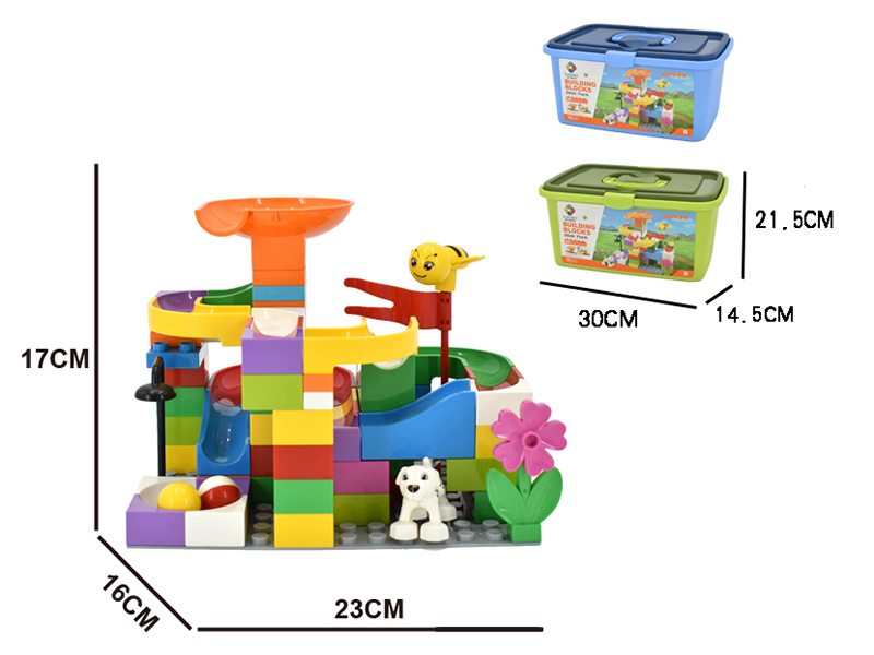 DIY Building Blocks Garden Slide 86PCS (Including Baseplate)