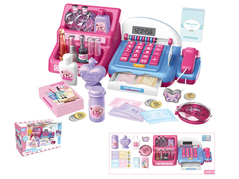 Cash Register(Calculator Function,Button Sound,Light)