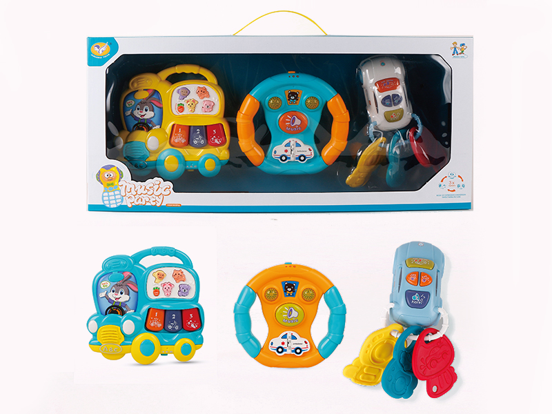 Car Electronic Organ,Steering Wheel,Small Car 3PCS