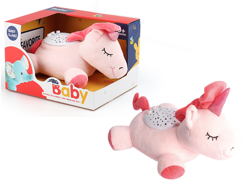 Plush Unicorn With Projection,Sound And Light