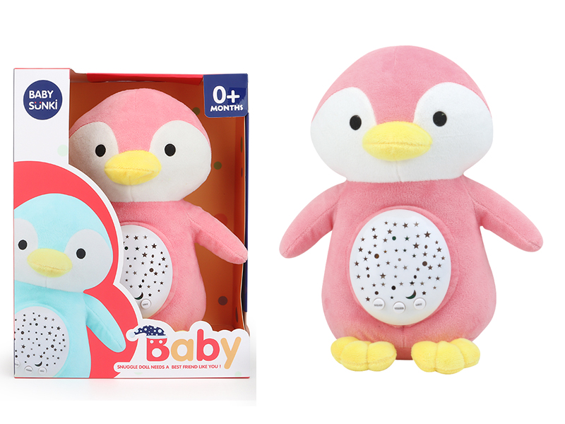 Pink Penguin With Projection