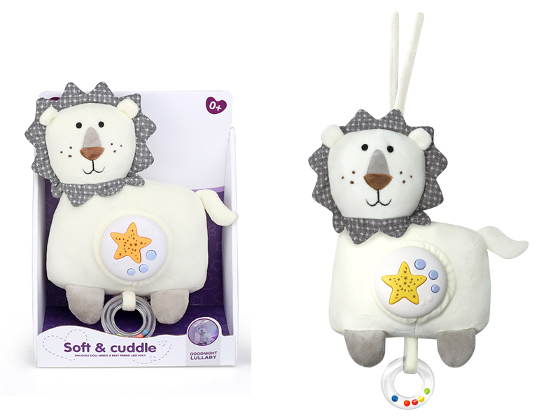 Plush Lion With Projection