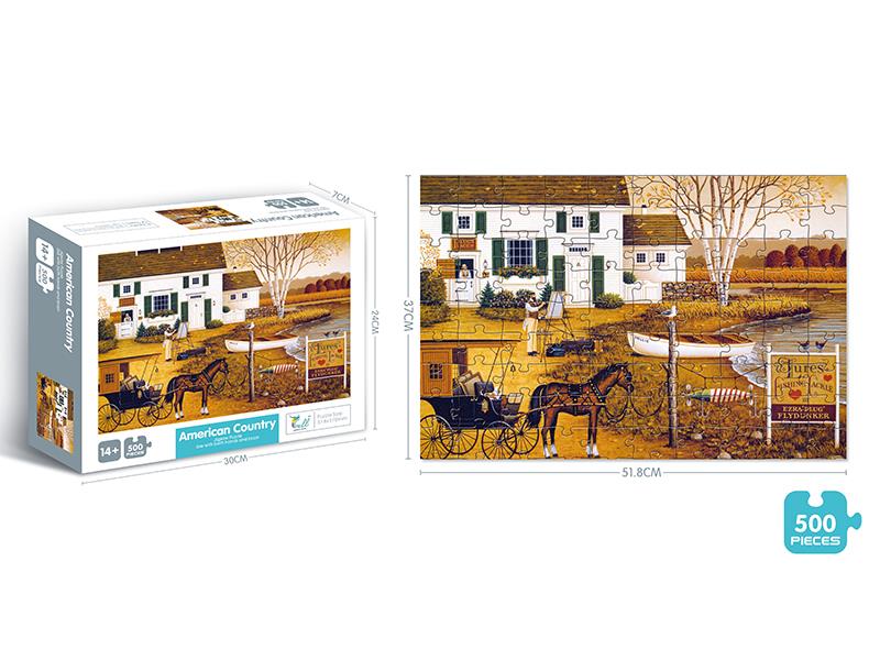 500pcs American Country Jigsaw Puzzle