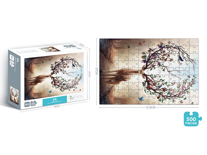 500pcs Elk Jigsaw Puzzle