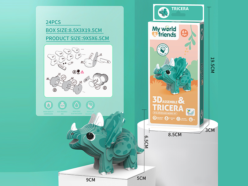 3D Puzzle-Tricera