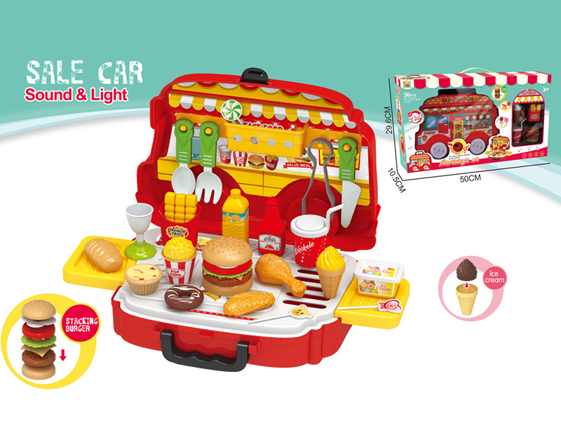 Hamburger Selling Cars With Light And Music
