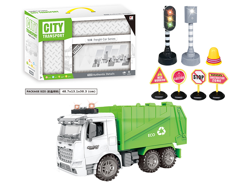 Friction Sanitation Truck(With Light And Music)