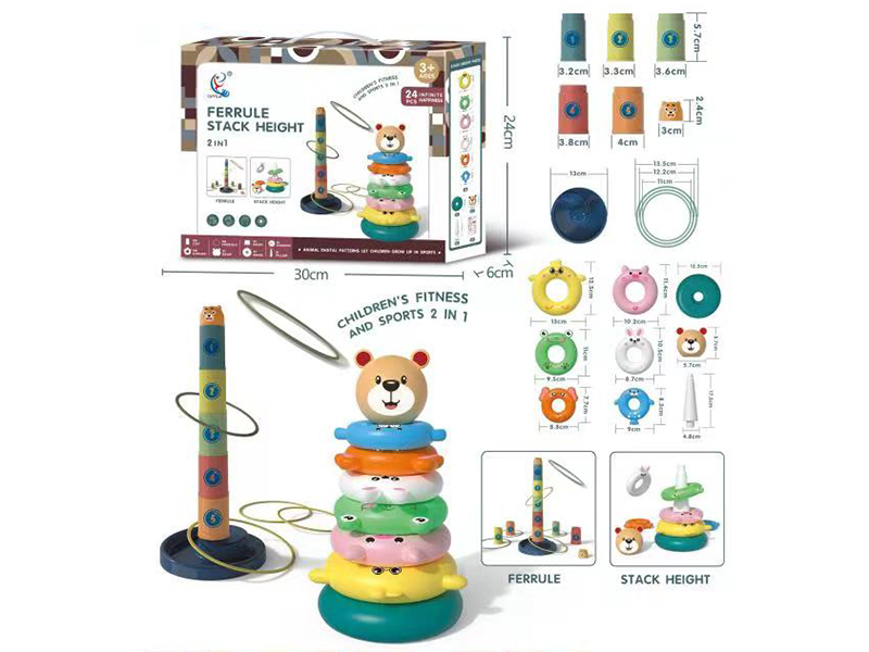 2 In 1 Ring Toss/Jenga