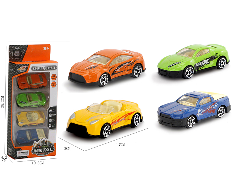 1:64 Alloy Car 4pcs