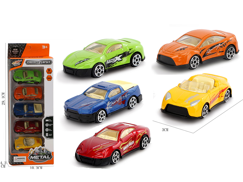 1:64 Alloy Car 5pcs