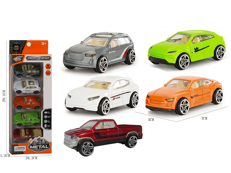 1:64 Alloy Car 5pcs